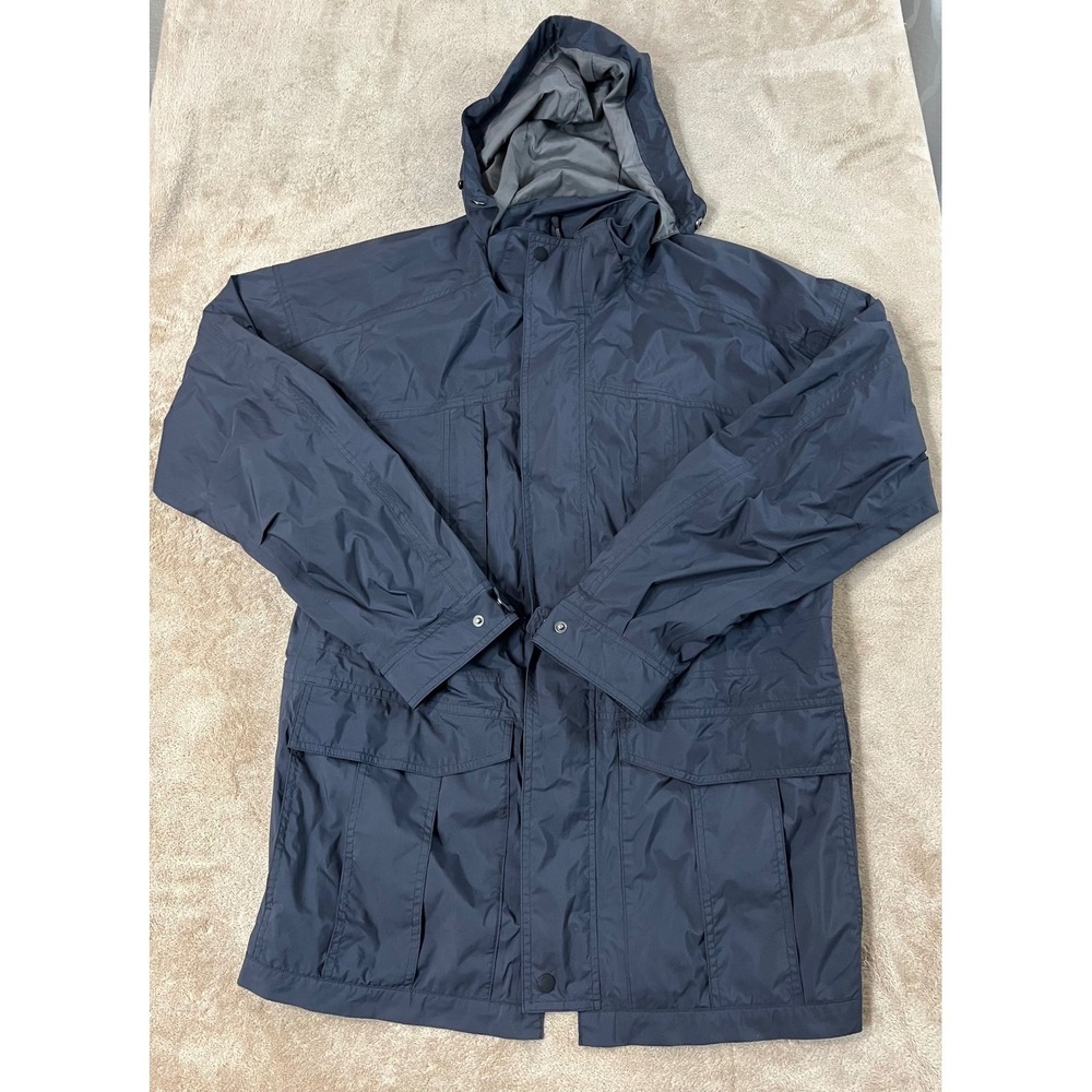 Orvis Pursell Waterproof Jacket Men's Medium Black Hooded EUC
